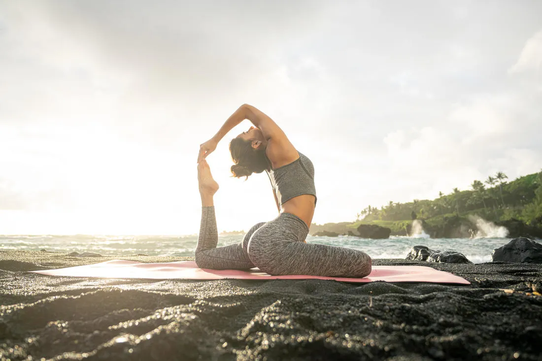 Seamless Long Dynamic Yoga Sports Bra - Mottled Grey