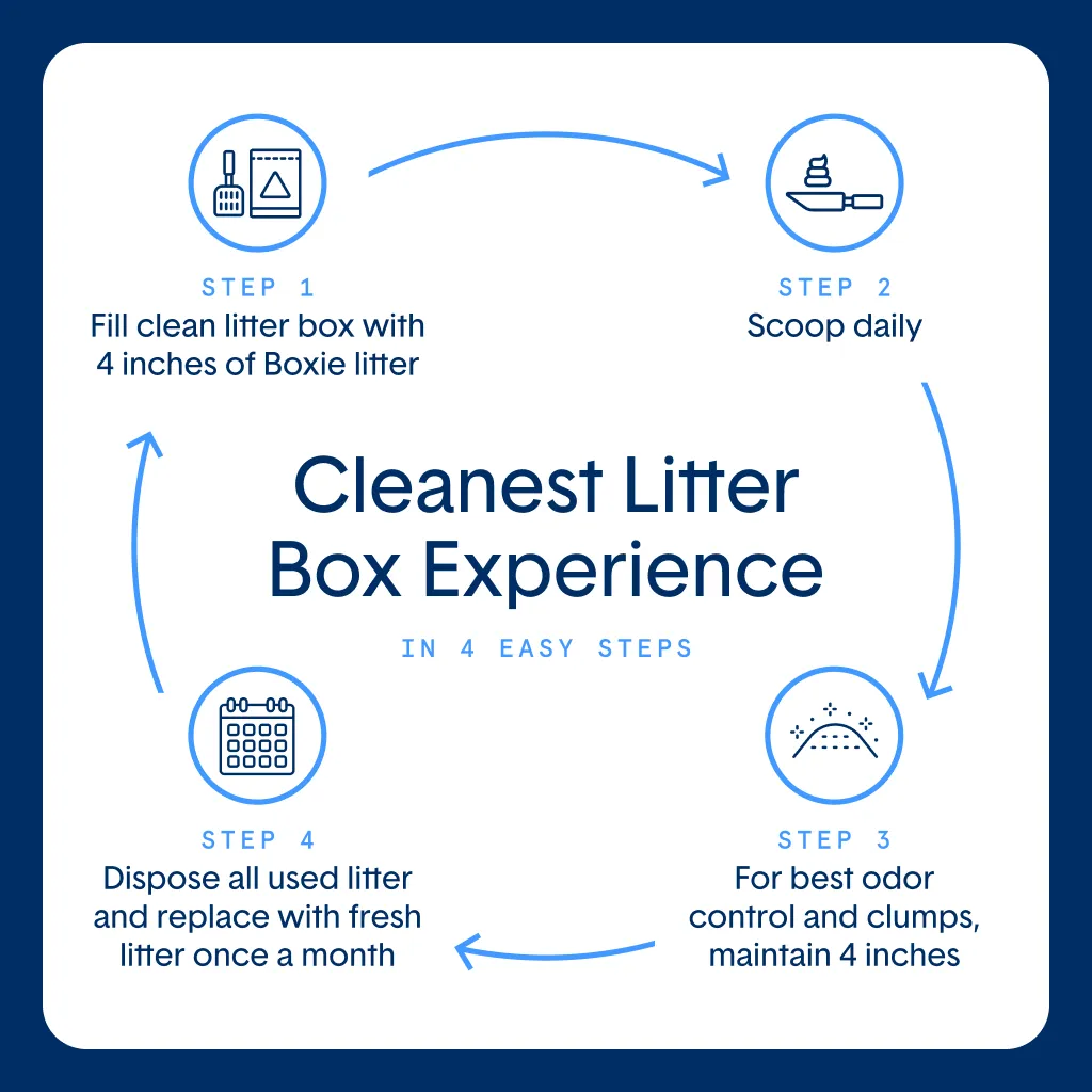 Self-Cleaning Probiotic Lightweight Clumping Litter