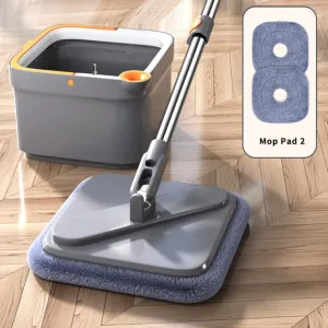 Self-Cleaning Rotary Square Mop With Bucket - Jennyhome