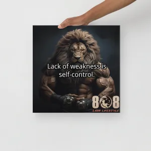Self Control Canvas