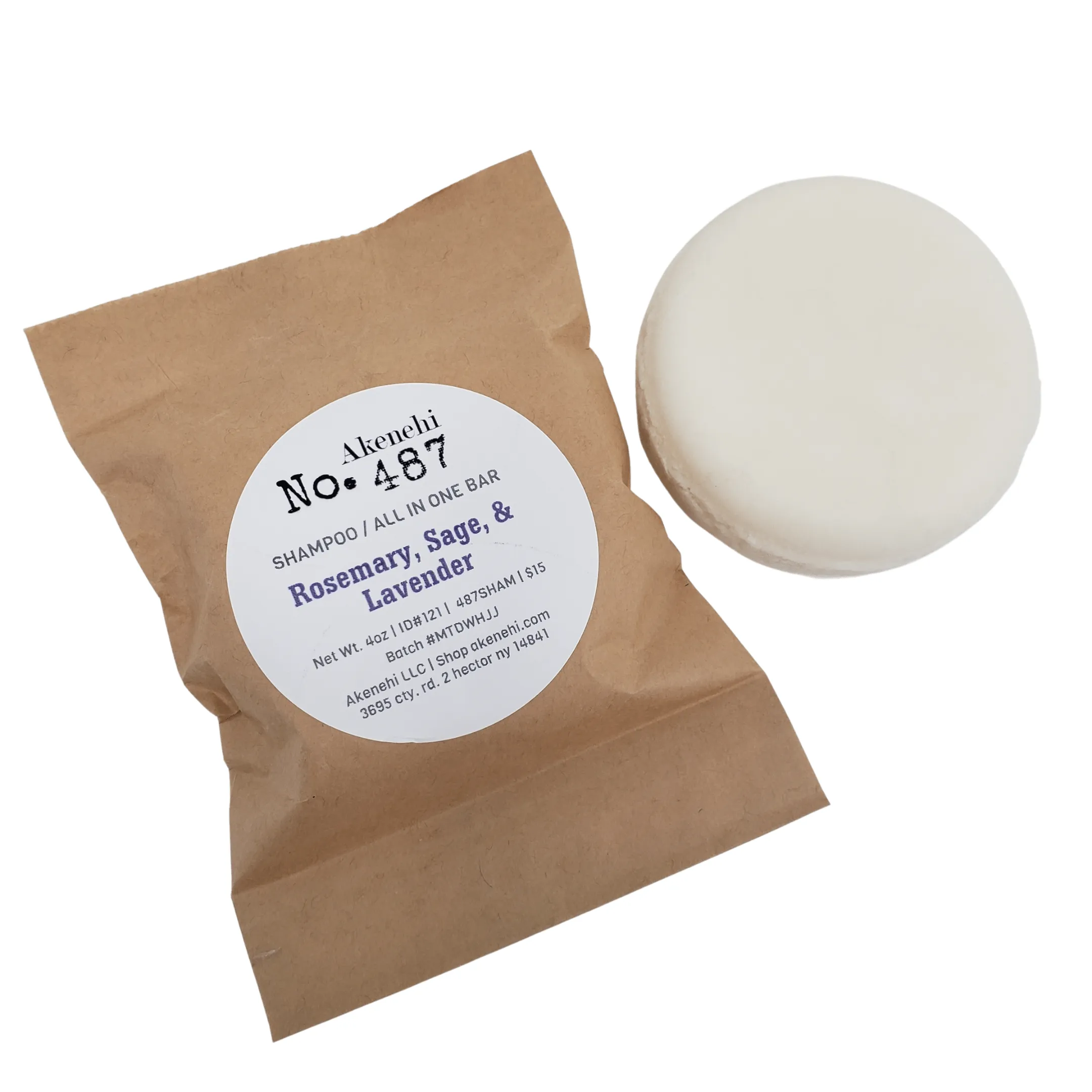 Shampoo Bar #487 | Rosemary, Sage, & Lavender