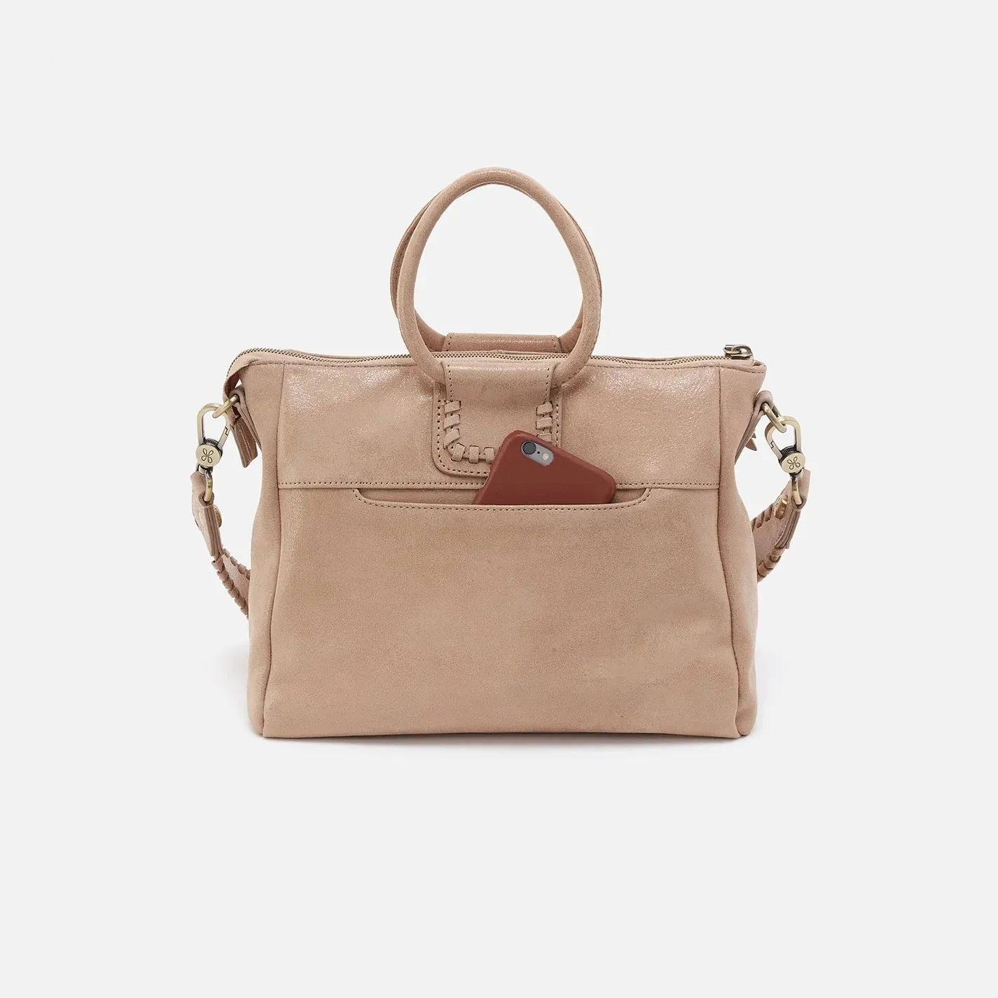 Sheila Medium Satchel in Irish Creme
