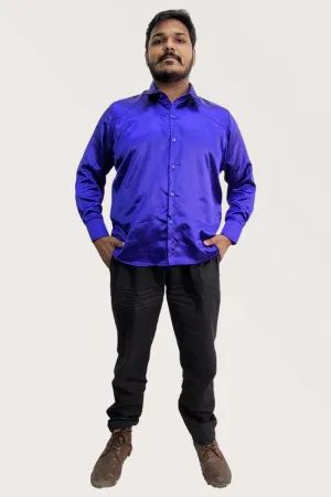 Shiny Classy Blue Shirt