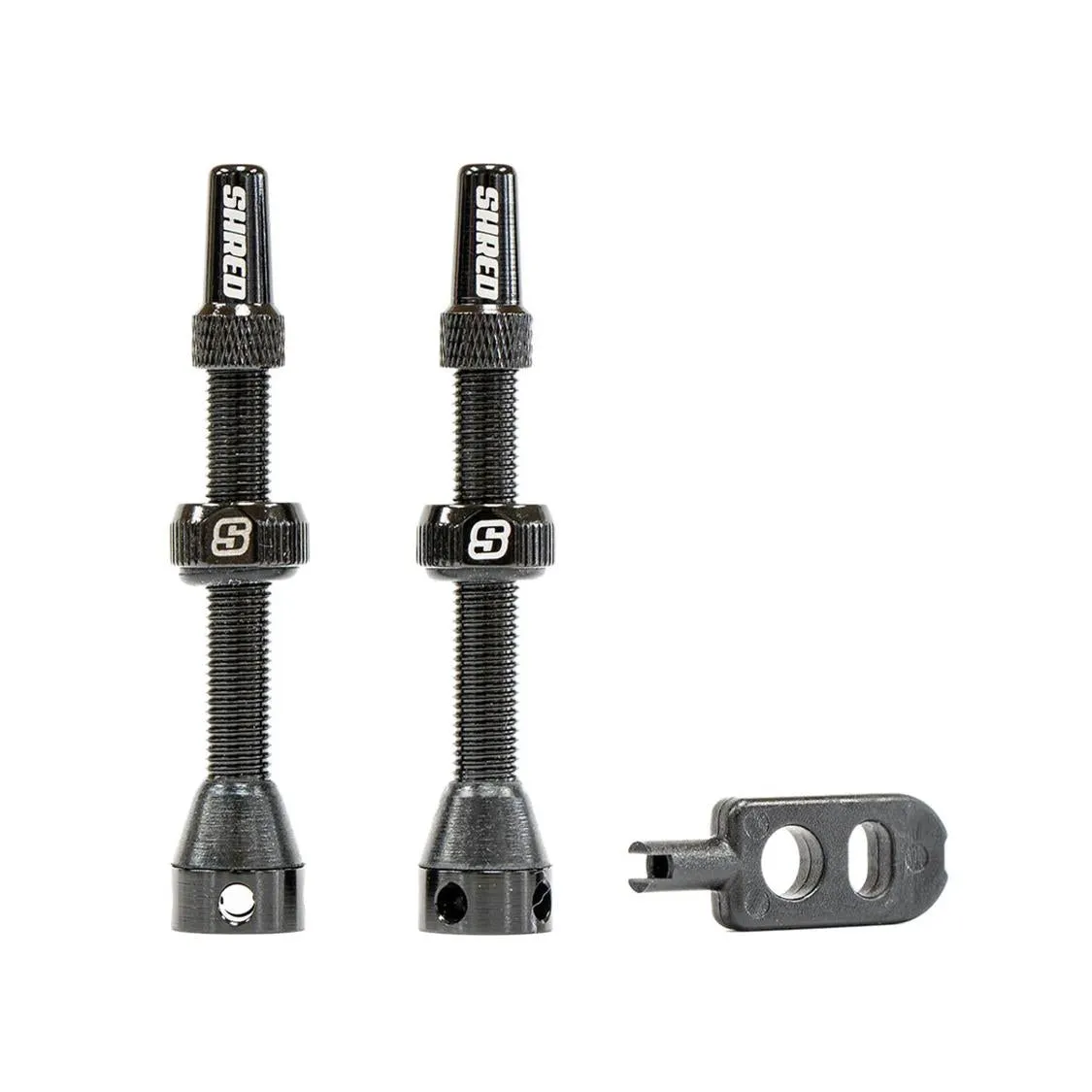 Shred Tubeless Valve Set 50Mm Black