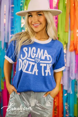 Sigma Delta Tau Recruitment Simple Heart Ringer