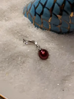 Simple Drop Mounted Necklace
