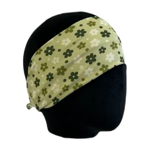 Simple Green Floral Stretch Headband