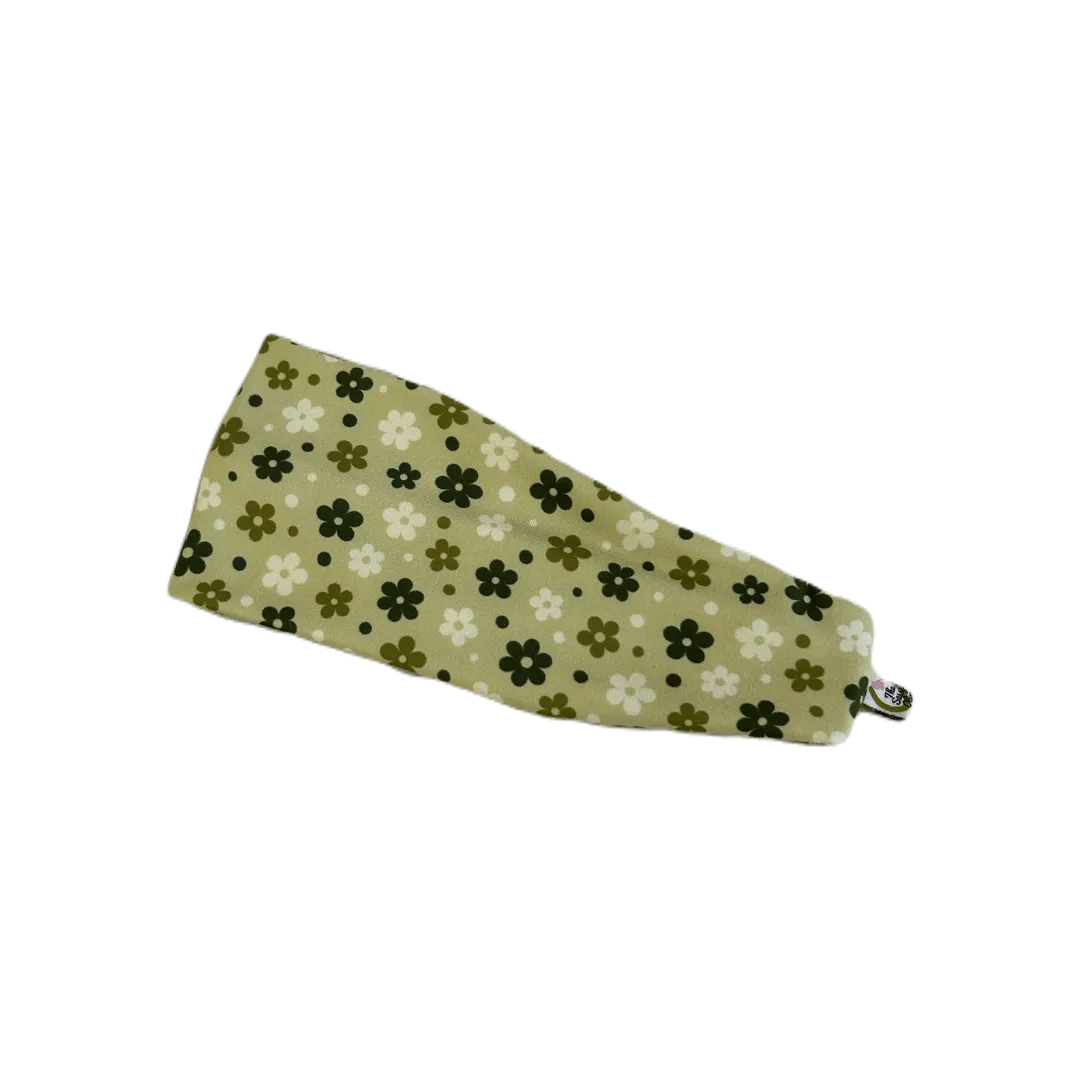 Simple Green Floral Stretch Headband