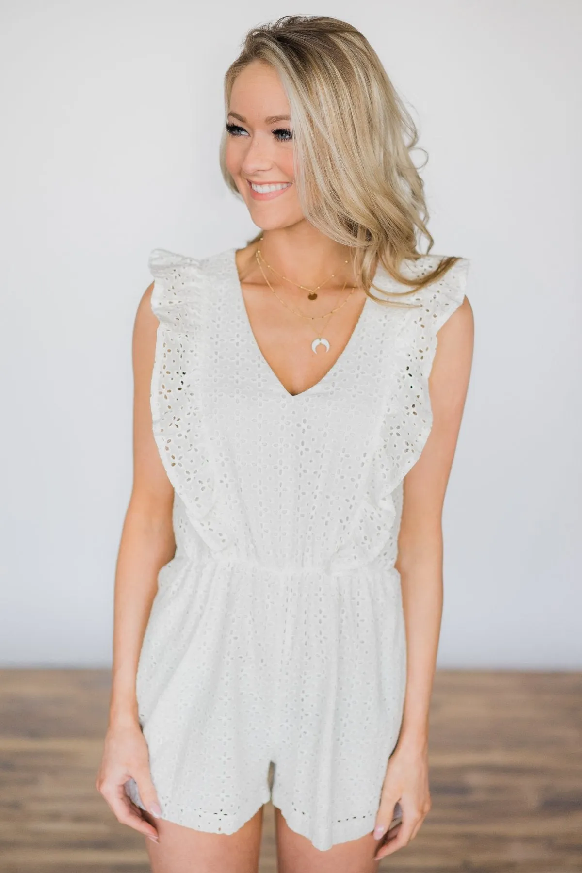 Simple Love Ivory Romper