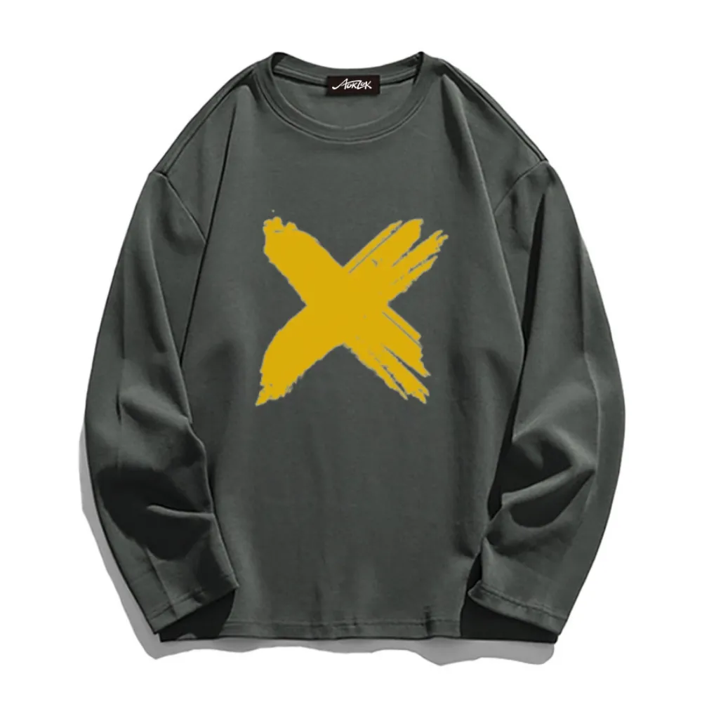 Simple Pattern Long Sleeve Shirt