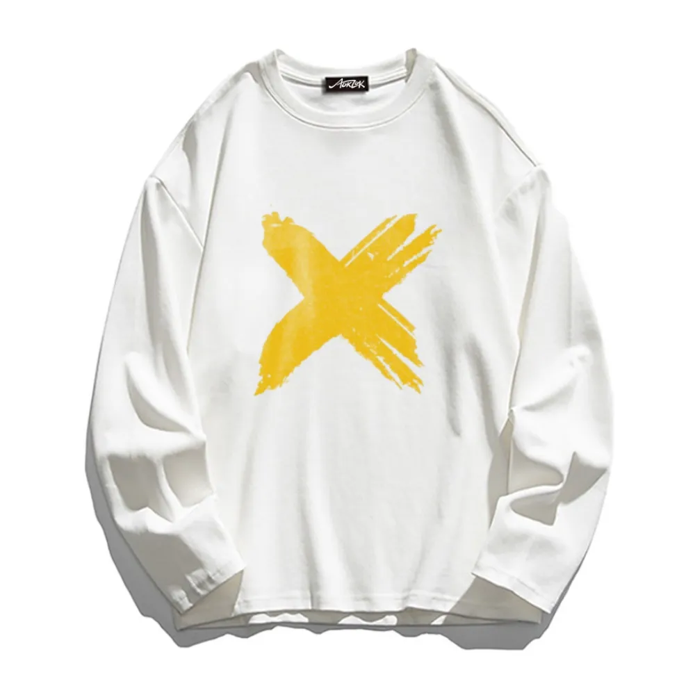 Simple Pattern Long Sleeve Shirt