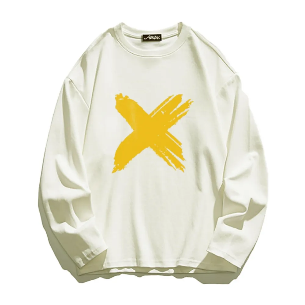 Simple Pattern Long Sleeve Shirt