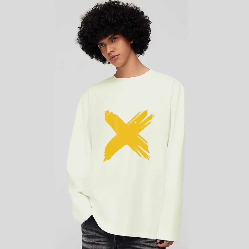 Simple Pattern Long Sleeve Shirt