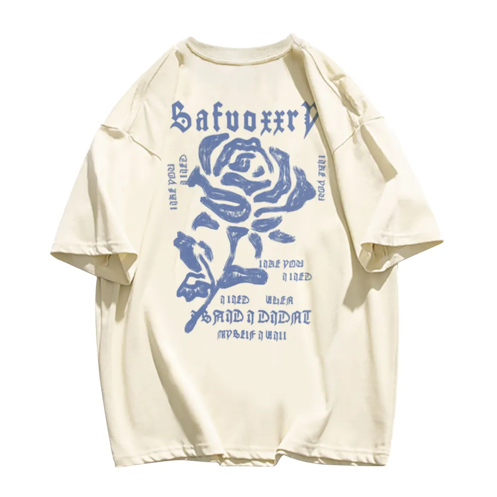 Simple Rose Letters T-Shirt