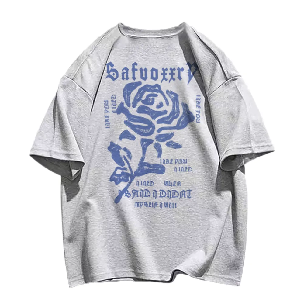 Simple Rose Letters T-Shirt