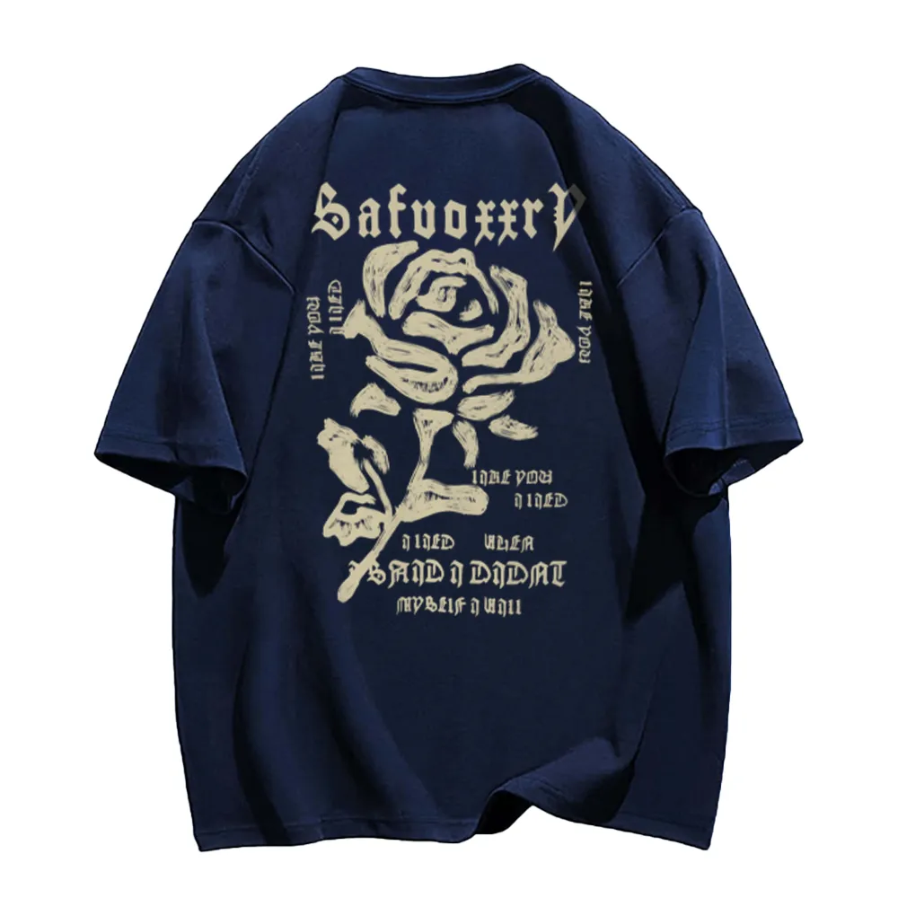 Simple Rose Letters T-Shirt