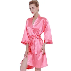 Simple Satin Robes 3019 CORAL