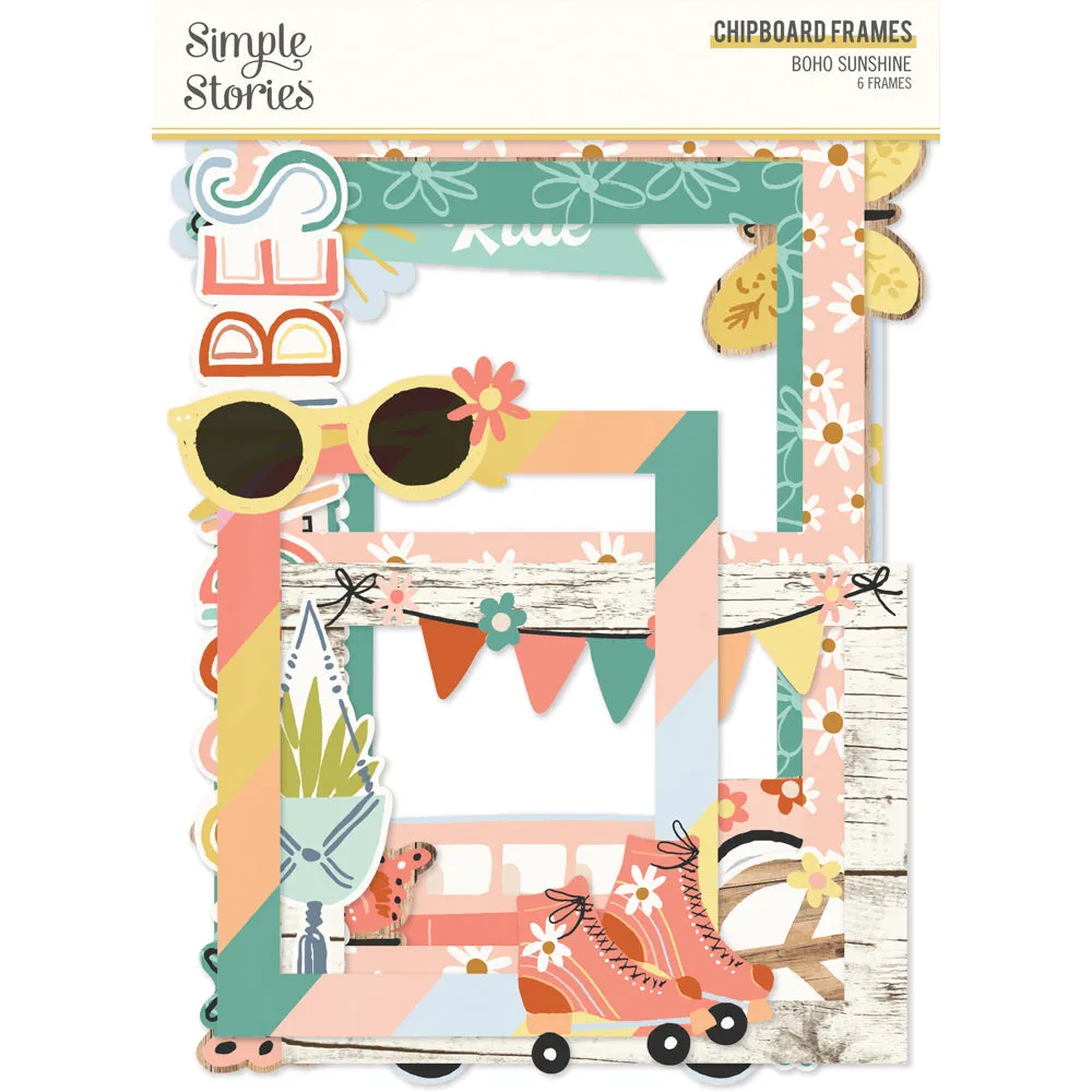 Simple Stories - Boho Sunshine - Chipboard Frames
