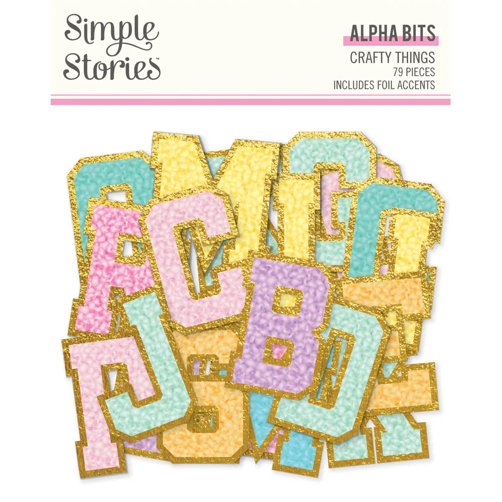 Simple Stories - Crafty Things - Alpha Bits & Pieces