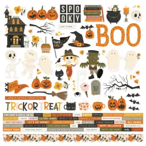 Simple Stories - FaBOOlous - 12x12 Cardstock Stickers