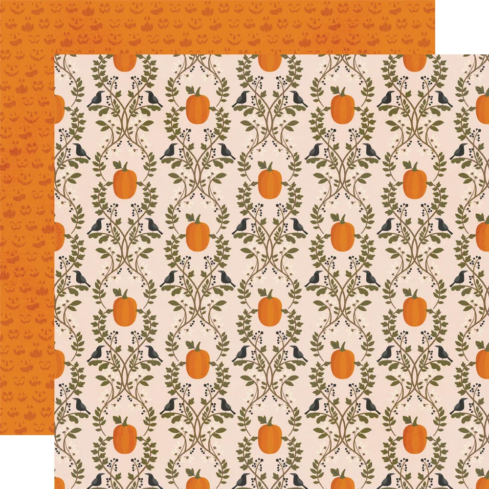 Simple Stories - FaBOOlous - 12x12 Single Sheet - Hello, Pumpkin