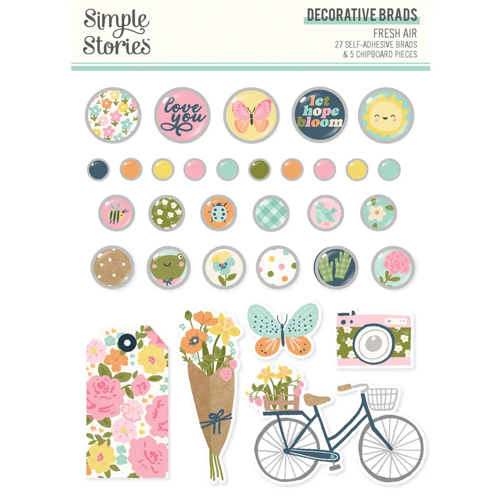 Simple Stories - Fresh Air - Decorative Brads