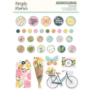 Simple Stories - Fresh Air - Decorative Brads
