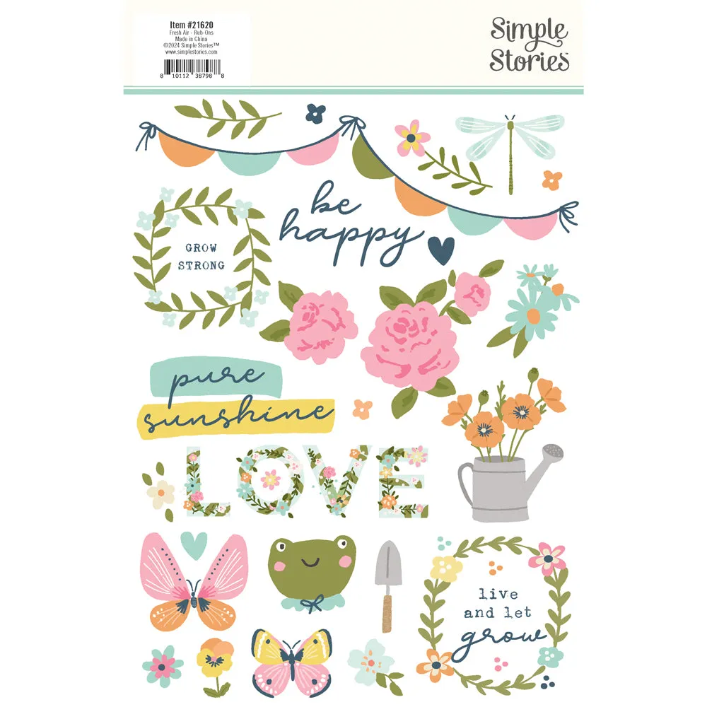 Simple Stories - Fresh Air - Rub Ons