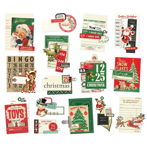 Simple Stories - Holly Jolly - Layered Bits & Pieces