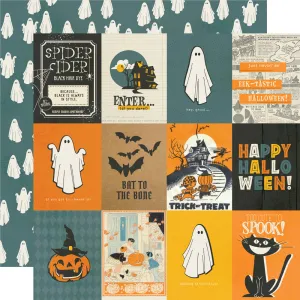 Simple Stories - Scary Stories - 12x12 Single Sheet - 3x4 Elements