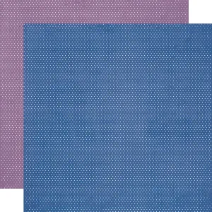 Simple Stories - Simple Vintage Essentials Color Palette - 12x12 Single Sheet - Dots / Blue & Purple