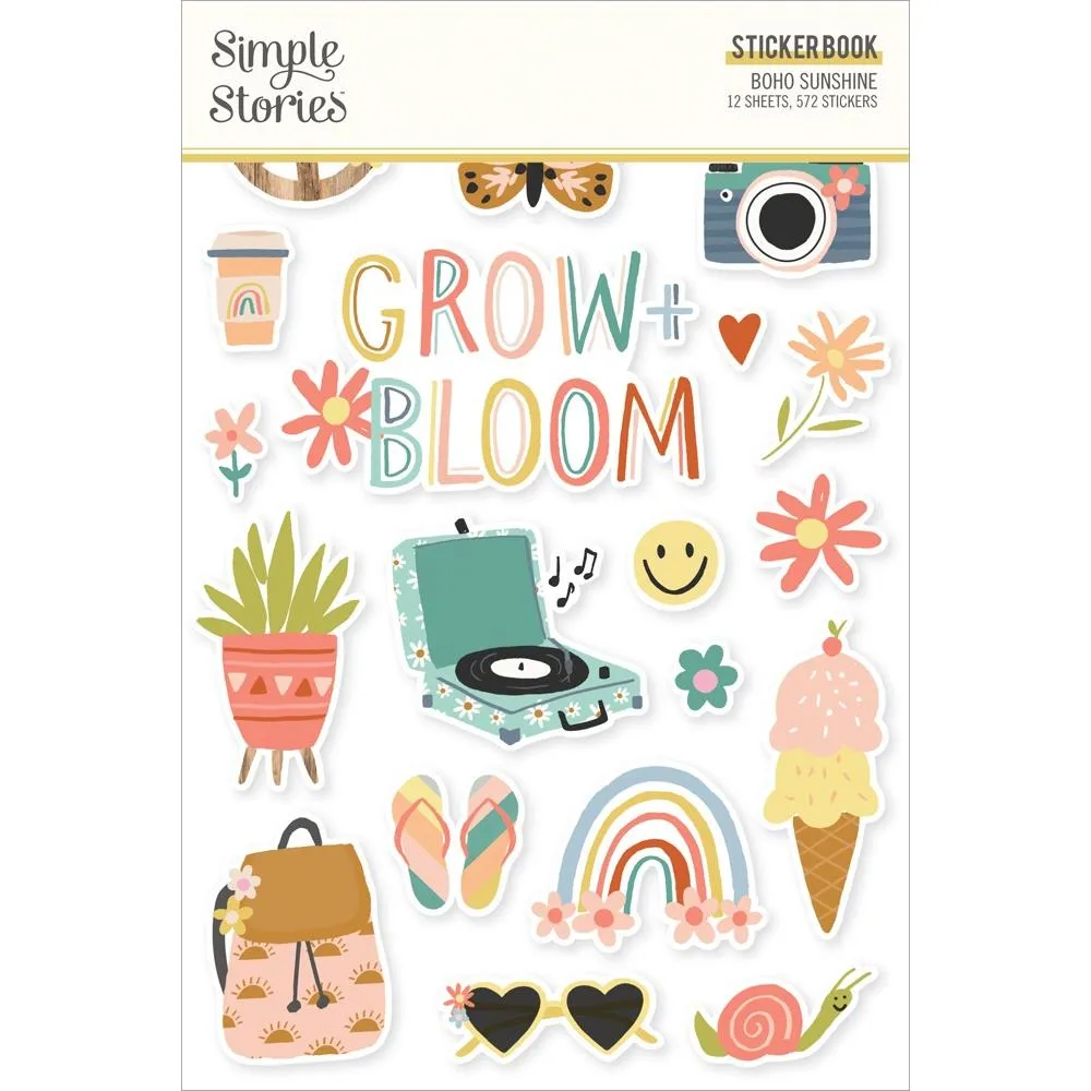 Simple Stories  Sticker Book  [Collection] - Boho Sunshine