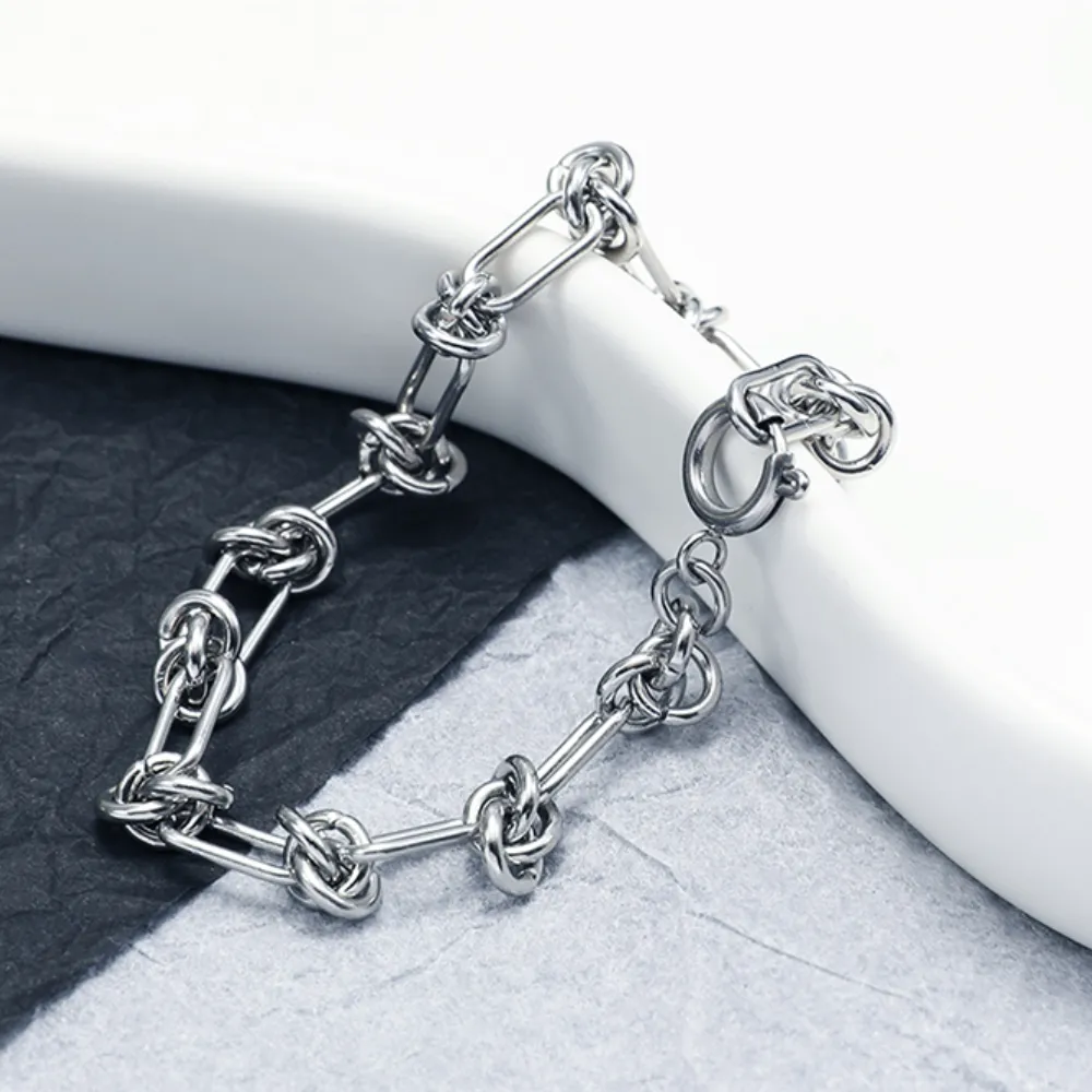 Simple Street Creative Stitching Bracelet&Necklace