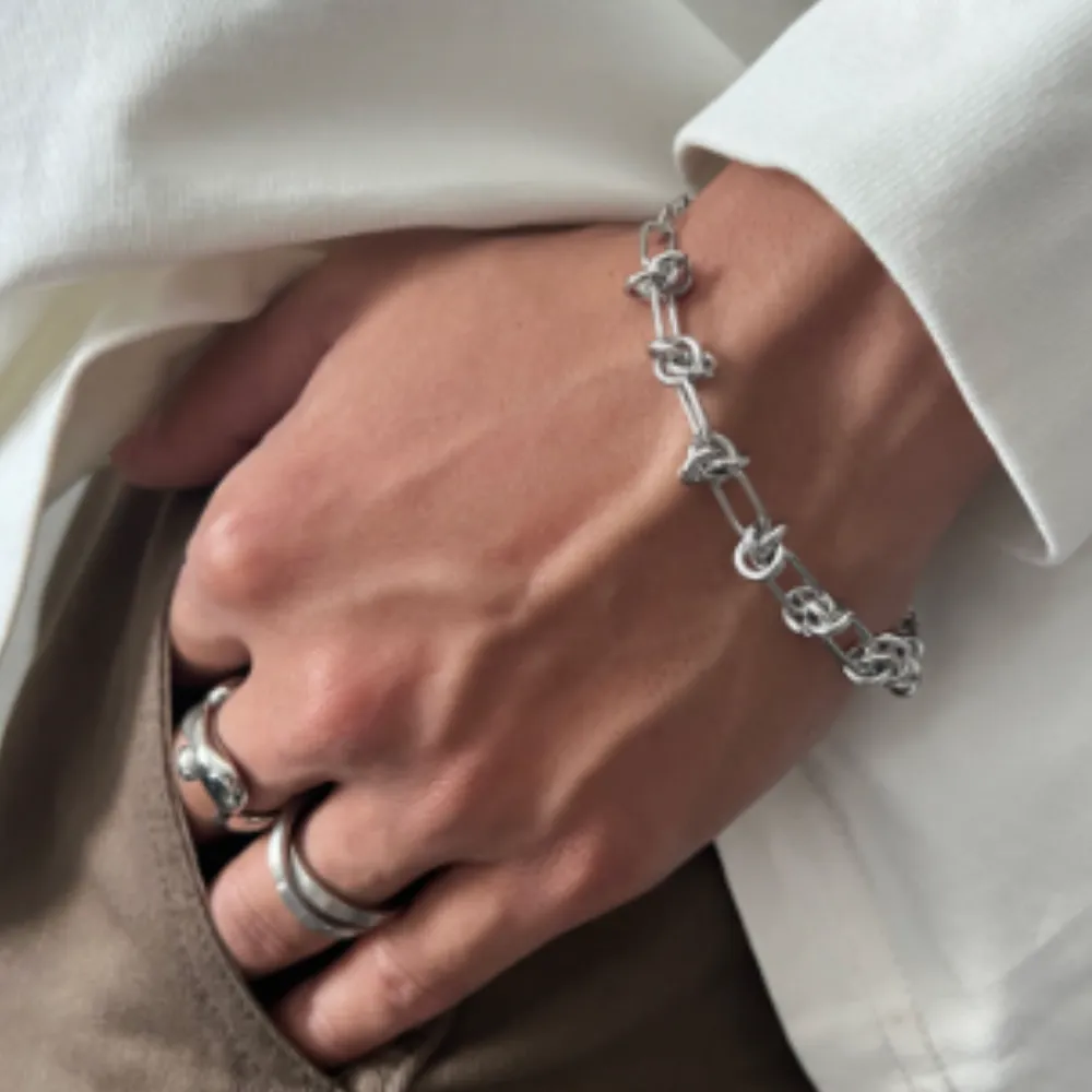 Simple Street Creative Stitching Bracelet&Necklace