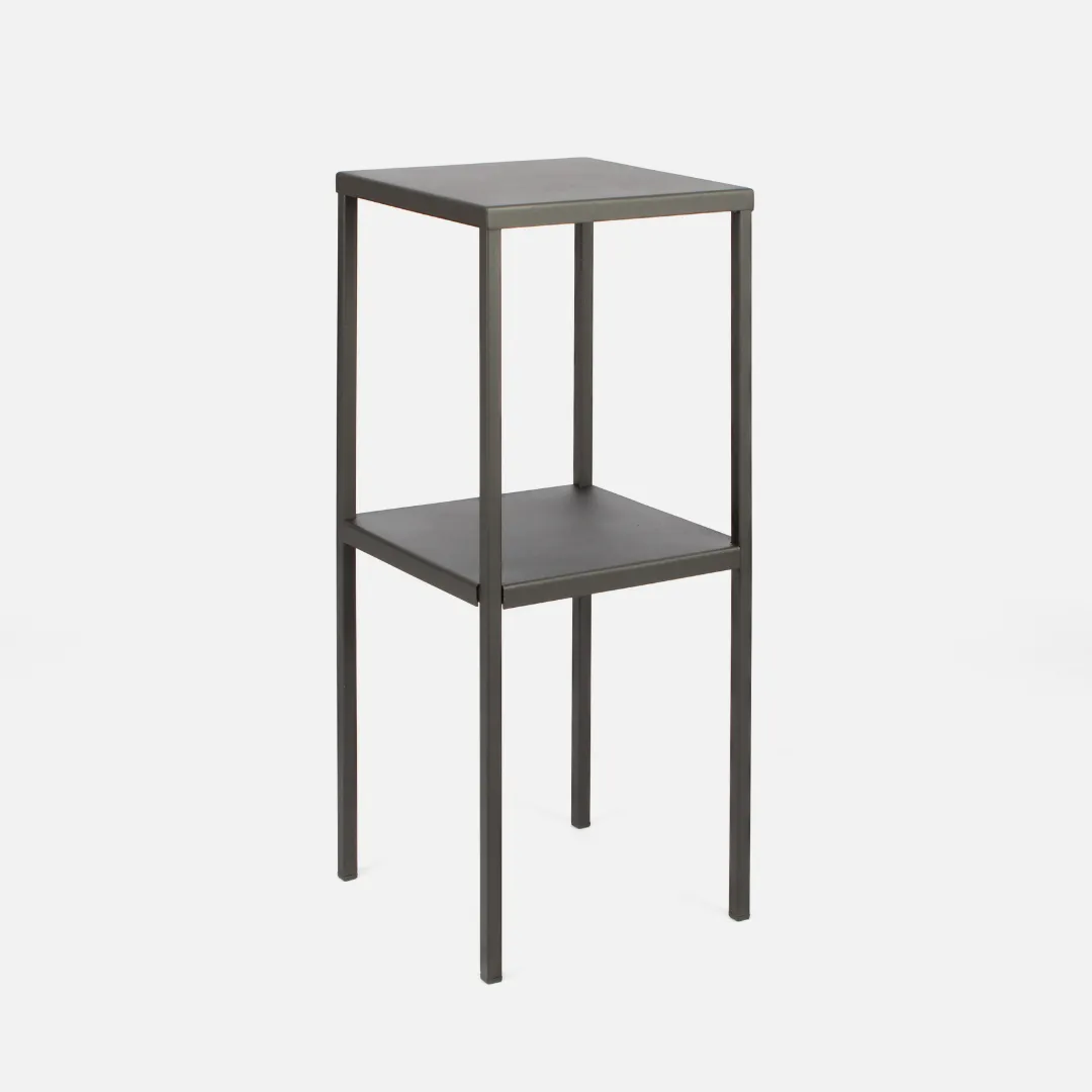 Simple Tall Geo Table - Black