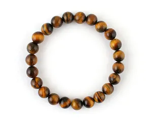 Simple tiger eye beads bracelet
