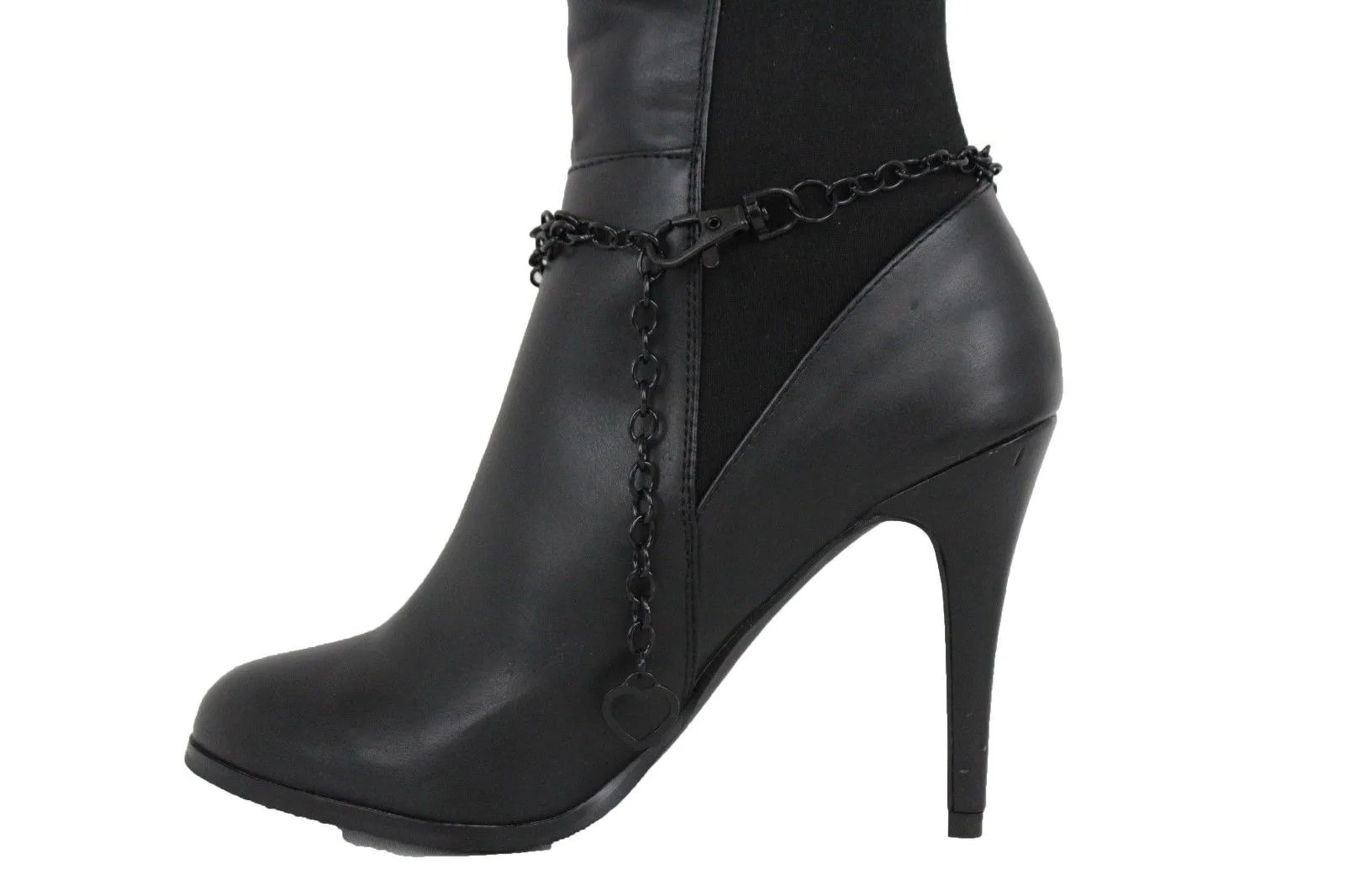 Skull & Cross Bones Skeleton Pendant Metal Boot Chain