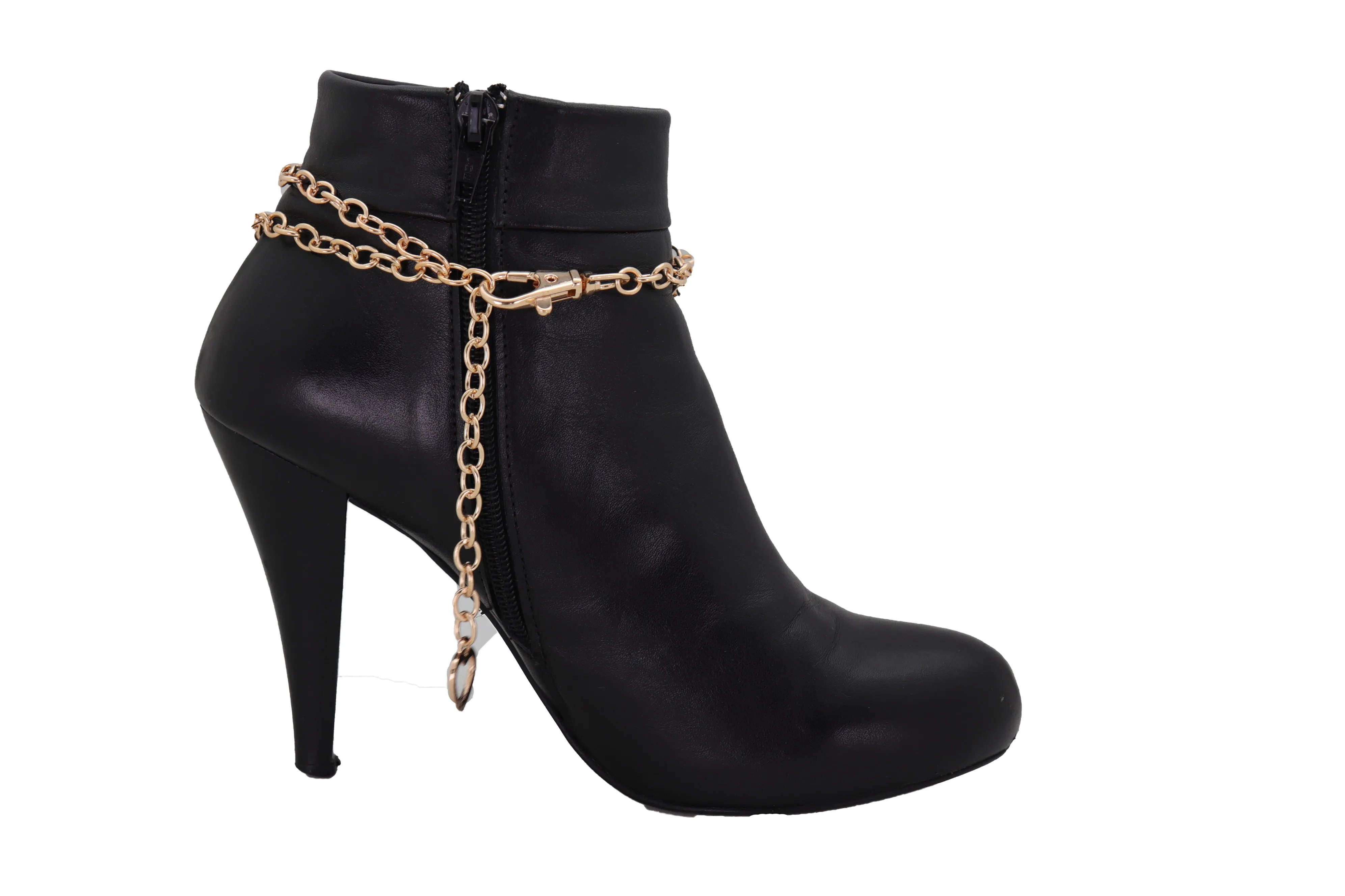 Skull & Cross Bones Skeleton Pendant Metal Boot Chain