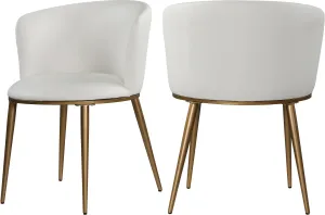 Skylar White Faux Leather Dining Chair