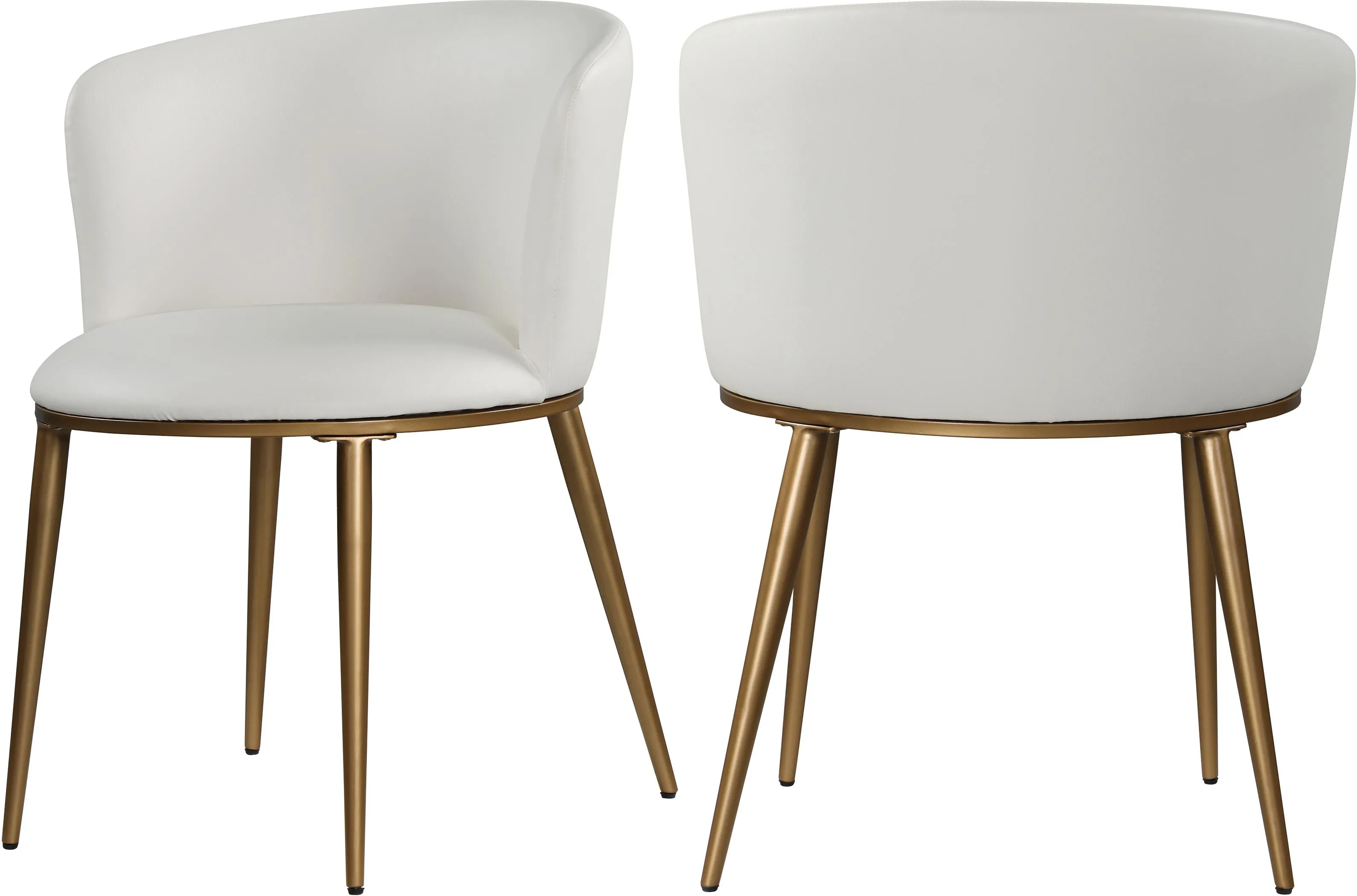 Skylar White Faux Leather Dining Chair