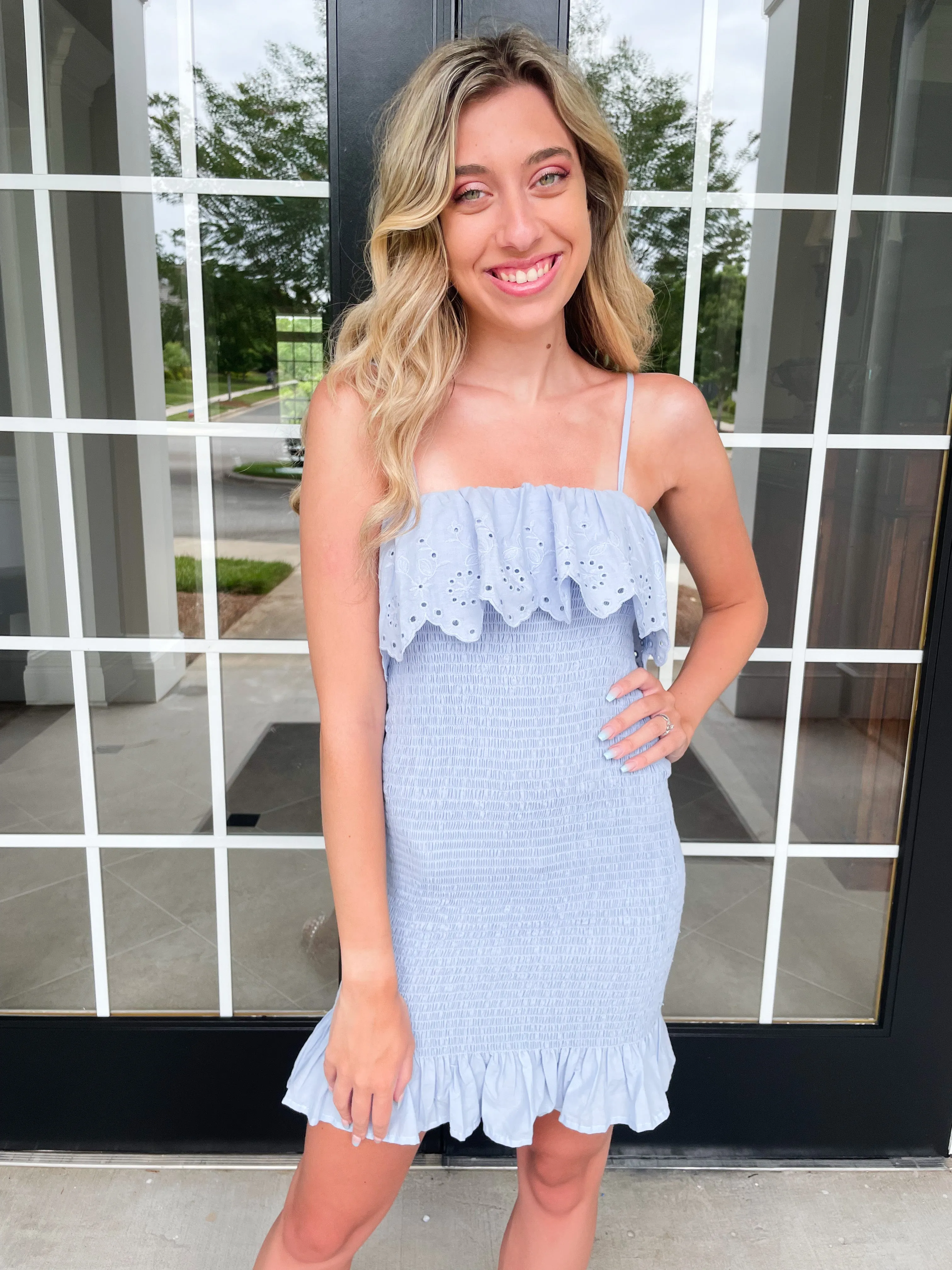 Skyline Smocked Dress