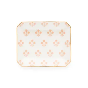 Small Trinket Tray, Rose Floral