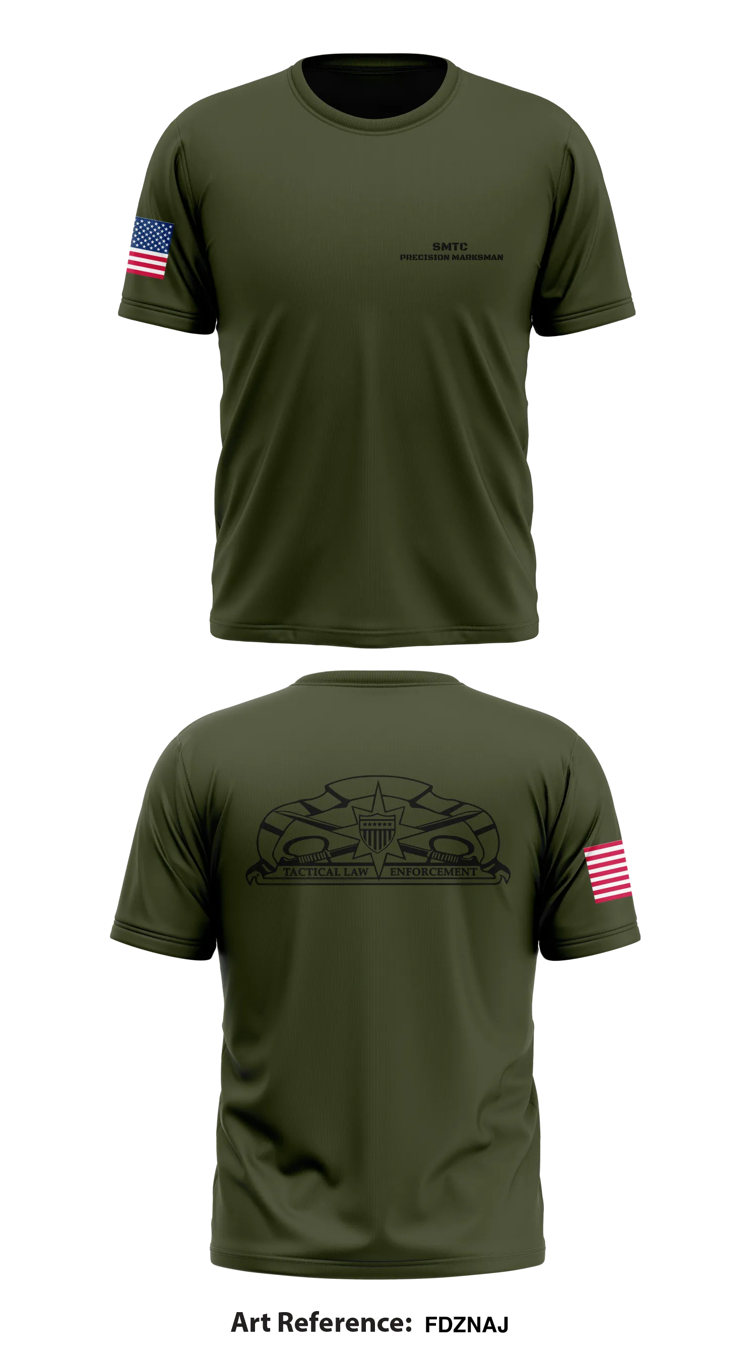 SMTC Precision Marksman Store 1 Core Men's SS Performance Tee - fDZNaJ