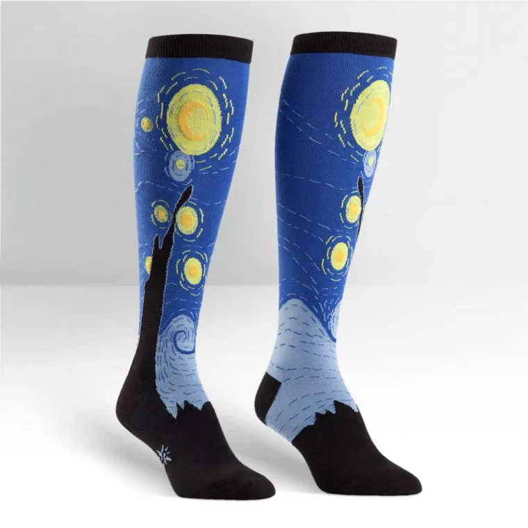 Sock It To Me Starry Night STRETCH-IT Knee Sock