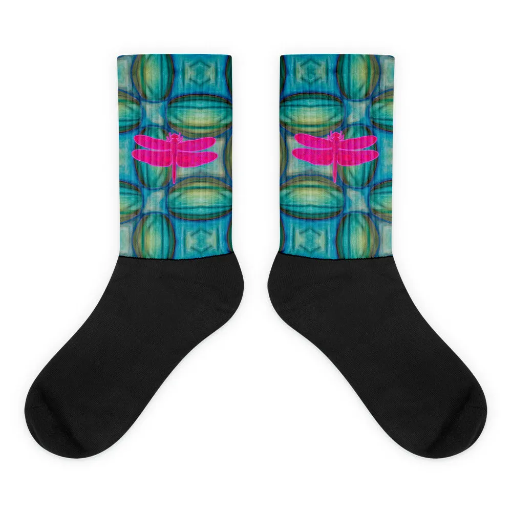 Socks (Unisex)(Dragonfly) RJSTH@Fabric#9 RJSTHW2021 RJS