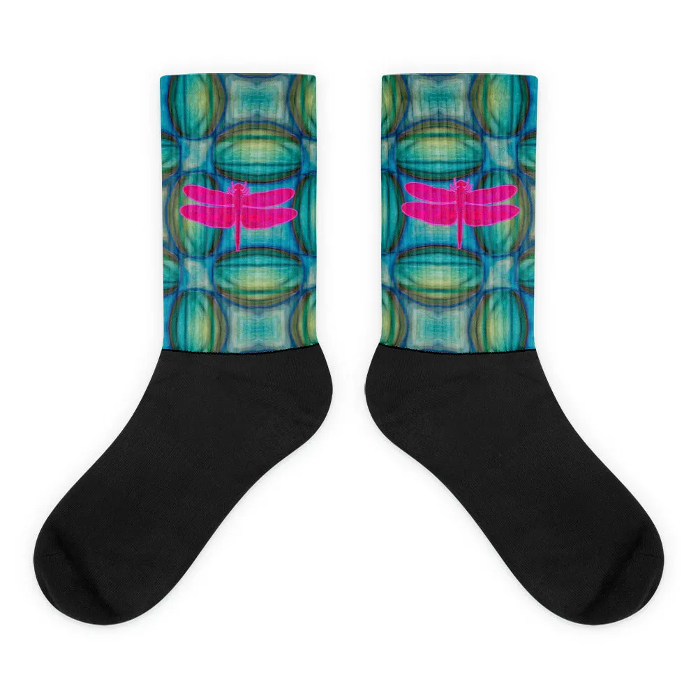 Socks (Unisex)(Dragonfly) RJSTH@Fabric#9 RJSTHW2021 RJS