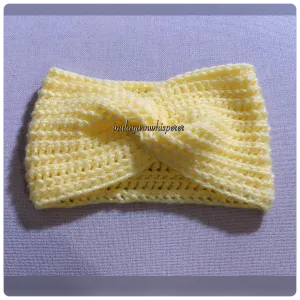Soft Yellow Twisted Headband