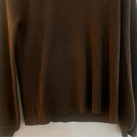 Song of Style Brown Ribbed Sweater nwot size xs