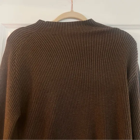 Song of Style Brown Ribbed Sweater nwot size xs