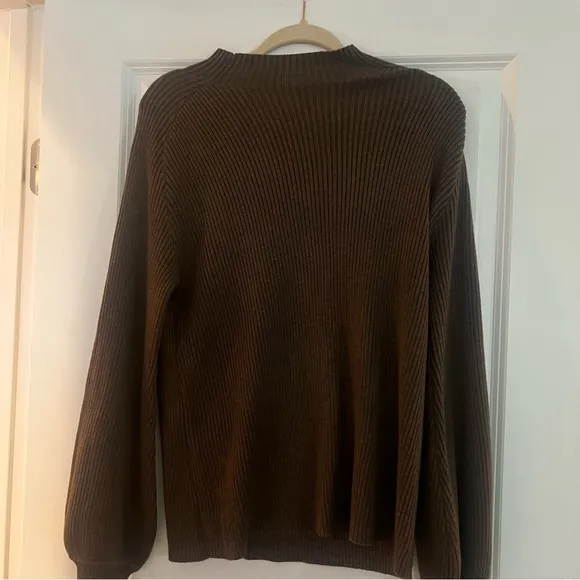 Song of Style Brown Ribbed Sweater nwot size xs